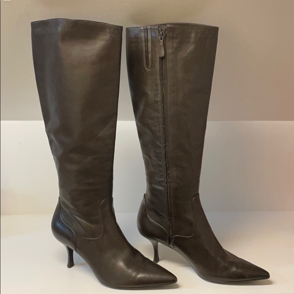 Cole Haan Brown Genuine Leather Heeled Boots